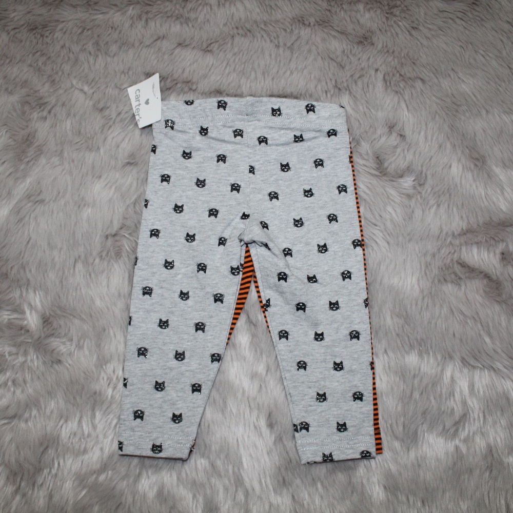 3/$15 Carter's Halloween Tights/legging set - Picture 3 of 5